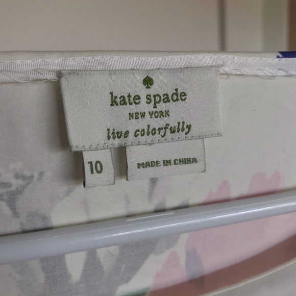 Kate Spade Floral Blouse - White, Pink, Blue - Picture 4 of 4